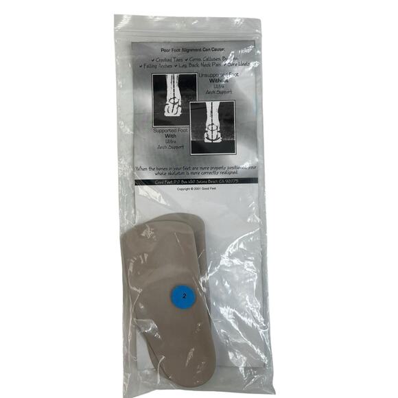 The Good Feet Store Insert Ultra Size 2 Arch Support Align All Shoe Sizes - Picture 1 of 12